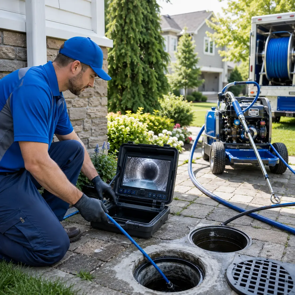 Outdoor drain cleaning professionals serving Perris, CA